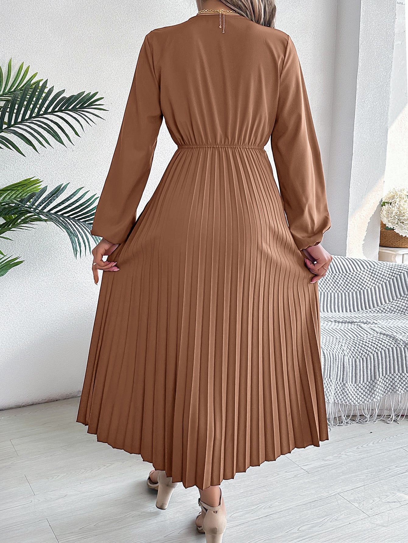 Women's Pleated Maxi Dress