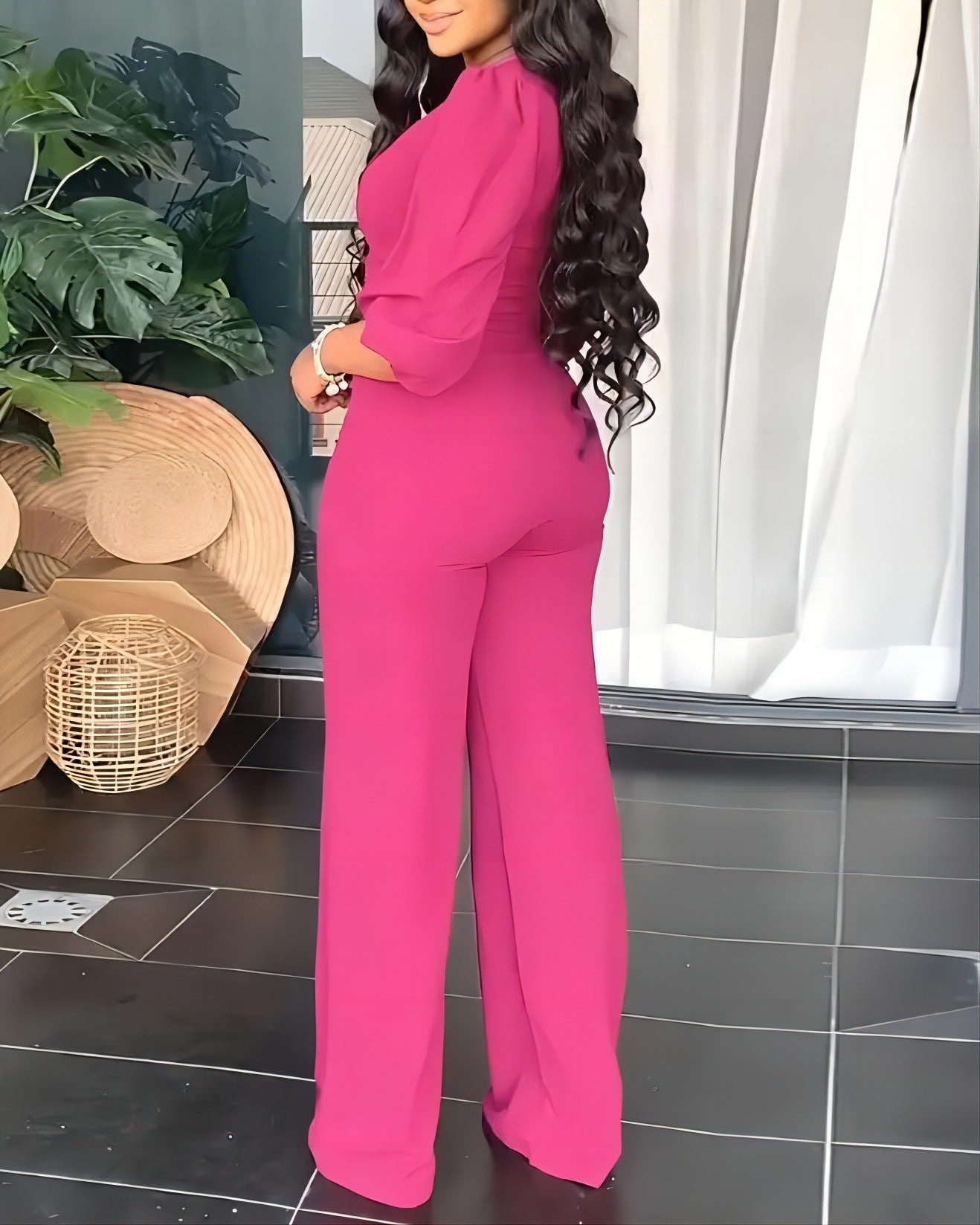 Women's Top High-waisted Pants Set