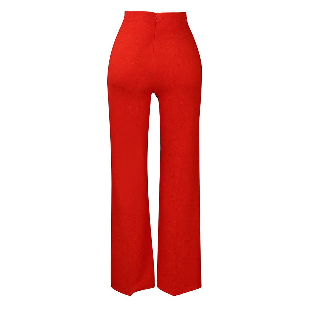 Women's High-waisted Wide-leg Pants