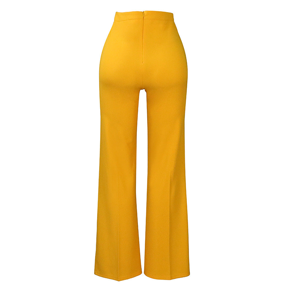 Women's High-waisted Wide-leg Pants