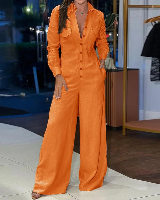 Women's Jumpsuit In Solid Color