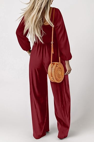 Women's Solid Color Jumpsuit