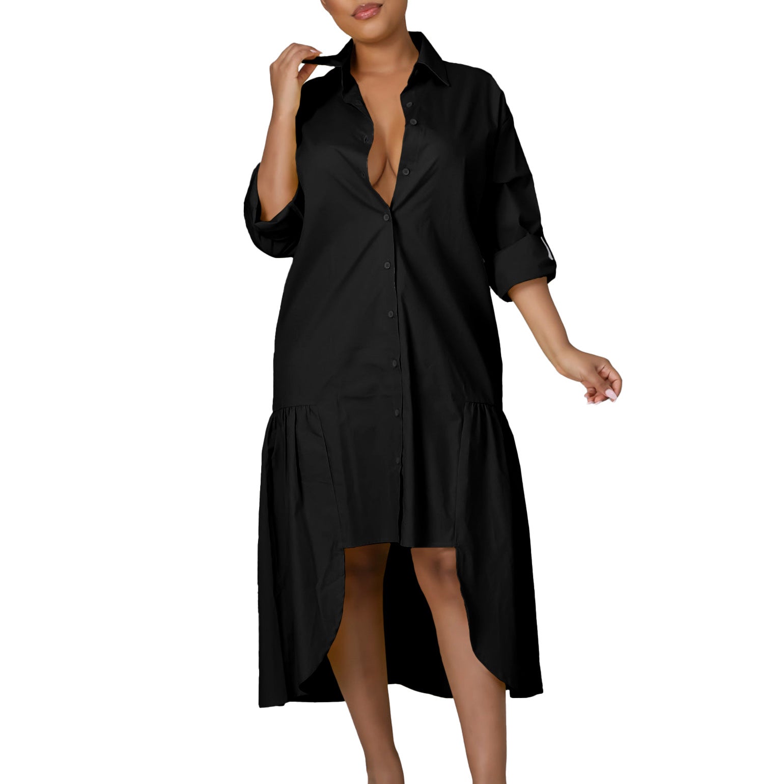 Women's oose Long-sleeved Dresses