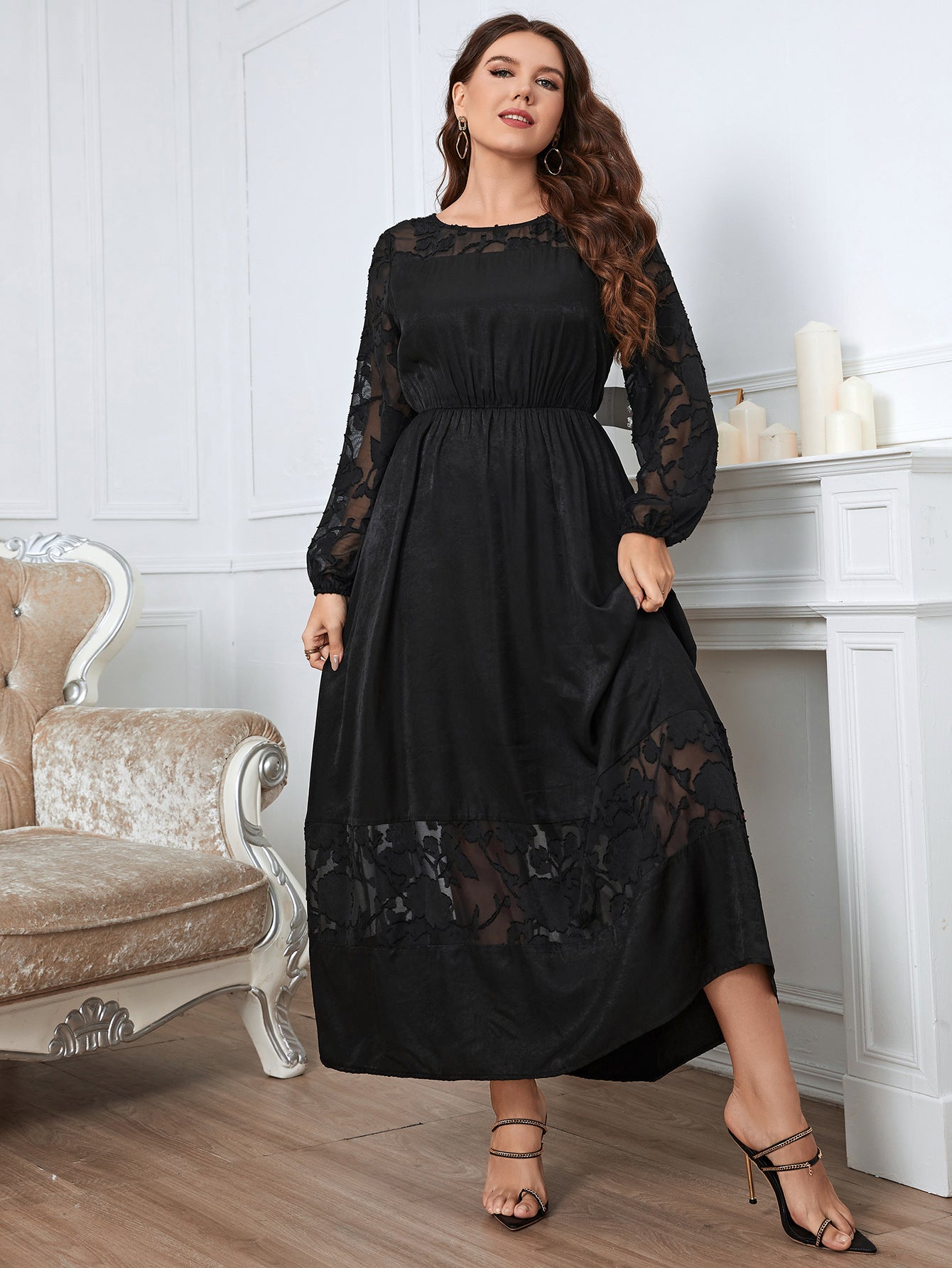 Women's Over-the-knee Lace Dresses