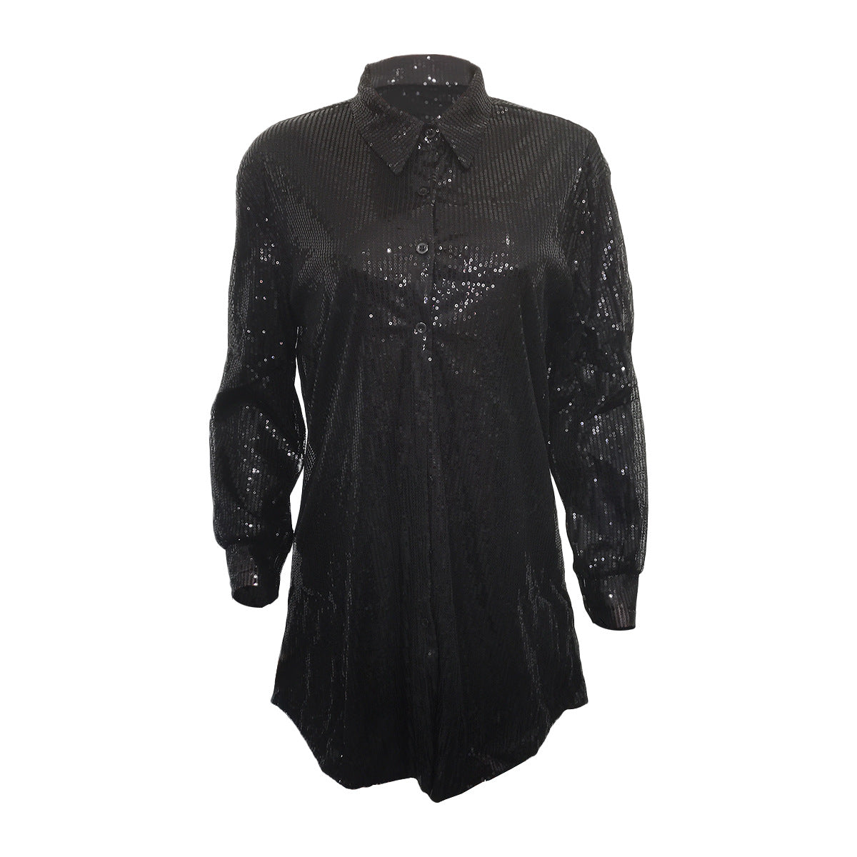 Women's Sequined Shirt Dresses