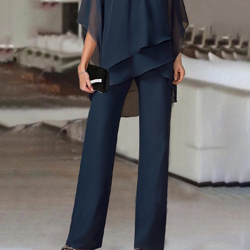 Europe And The United States Fashion Solid Color Loose Casual Irregular Suit