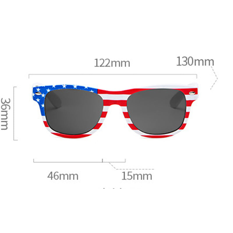 Classic Independence Day American Flag Sunglasses