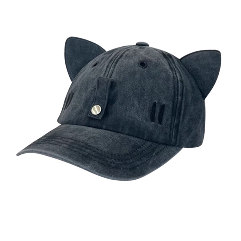 Unique Cat Ear Sunglasses Baseball Cap