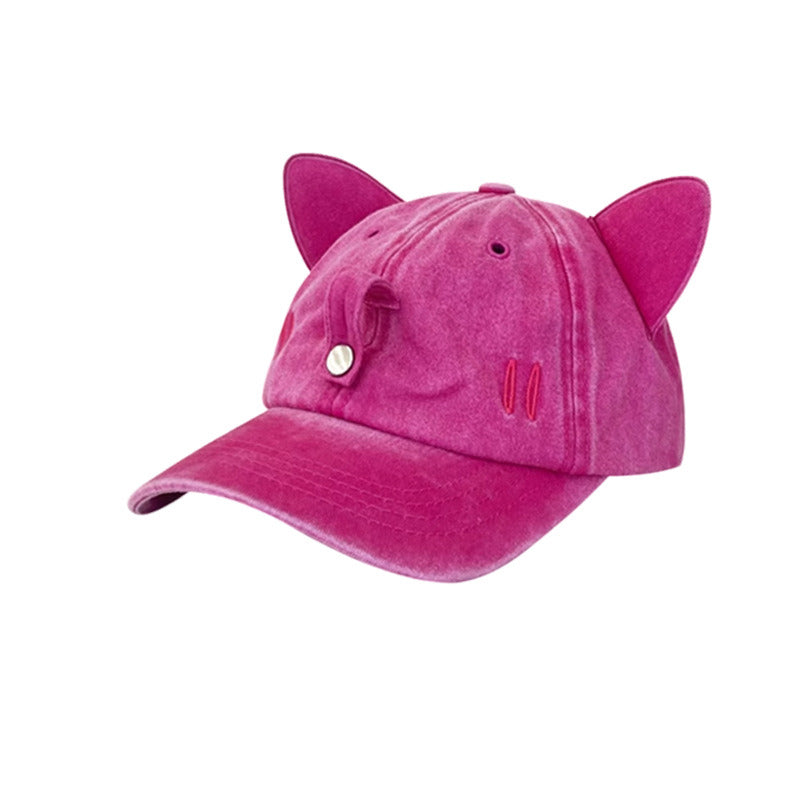 Unique Cat Ear Sunglasses Baseball Cap