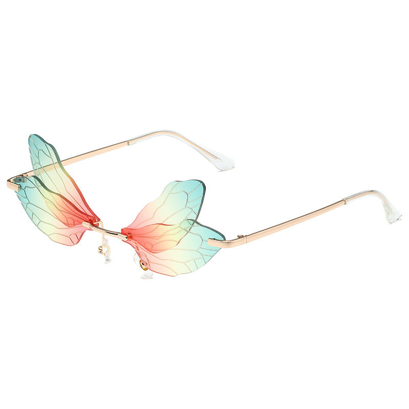 Colorful Butterfly Irregular Sunglasses