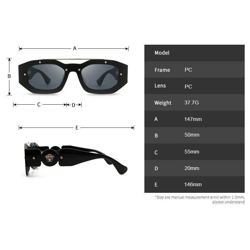 Fashionable Rivet Sunglasses