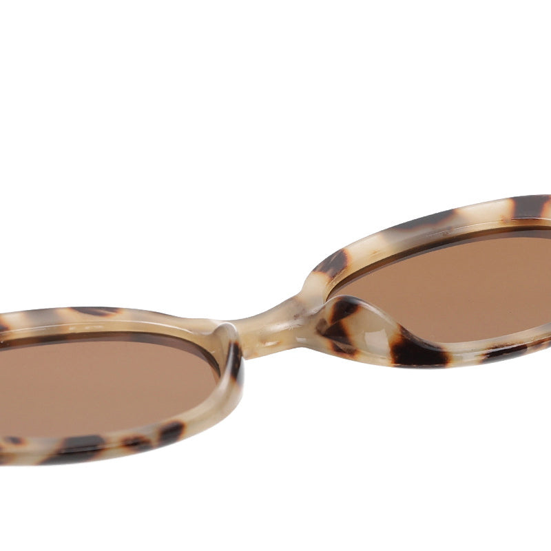 Leopard Oval Sunglasses