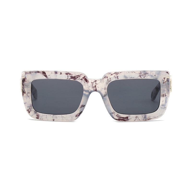 Irregular Marble Pattern Sunglasses